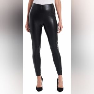 XL JOIE Women's Faux-Leather High Rise Stretchy Leggings